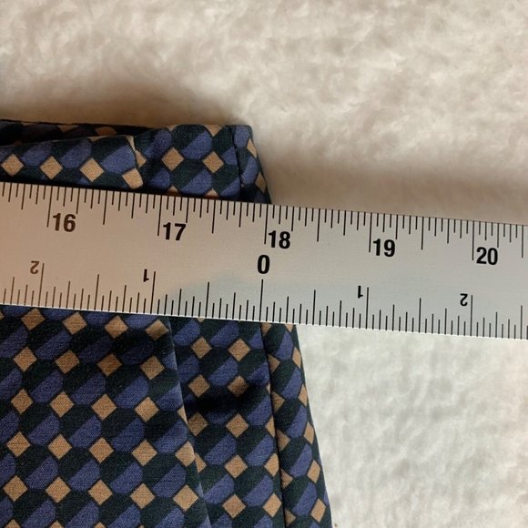 Boden Women's Navy Tan Check Pattern Ankle Trouser Dress Pants Size 12 8803 - Picture 3 of 9